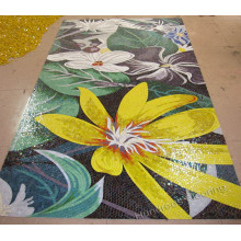 Mural Blume Glas Mosaik Kunst Mosaik (HMP743)